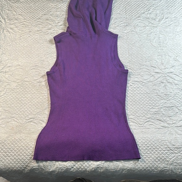 Dressbarn Purple Cowl Neck Knit Sweater - Picture 6 of 7